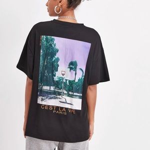 Cute back graphic T